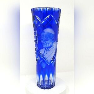 Jan Pawel 2nd cobalt blue vase.